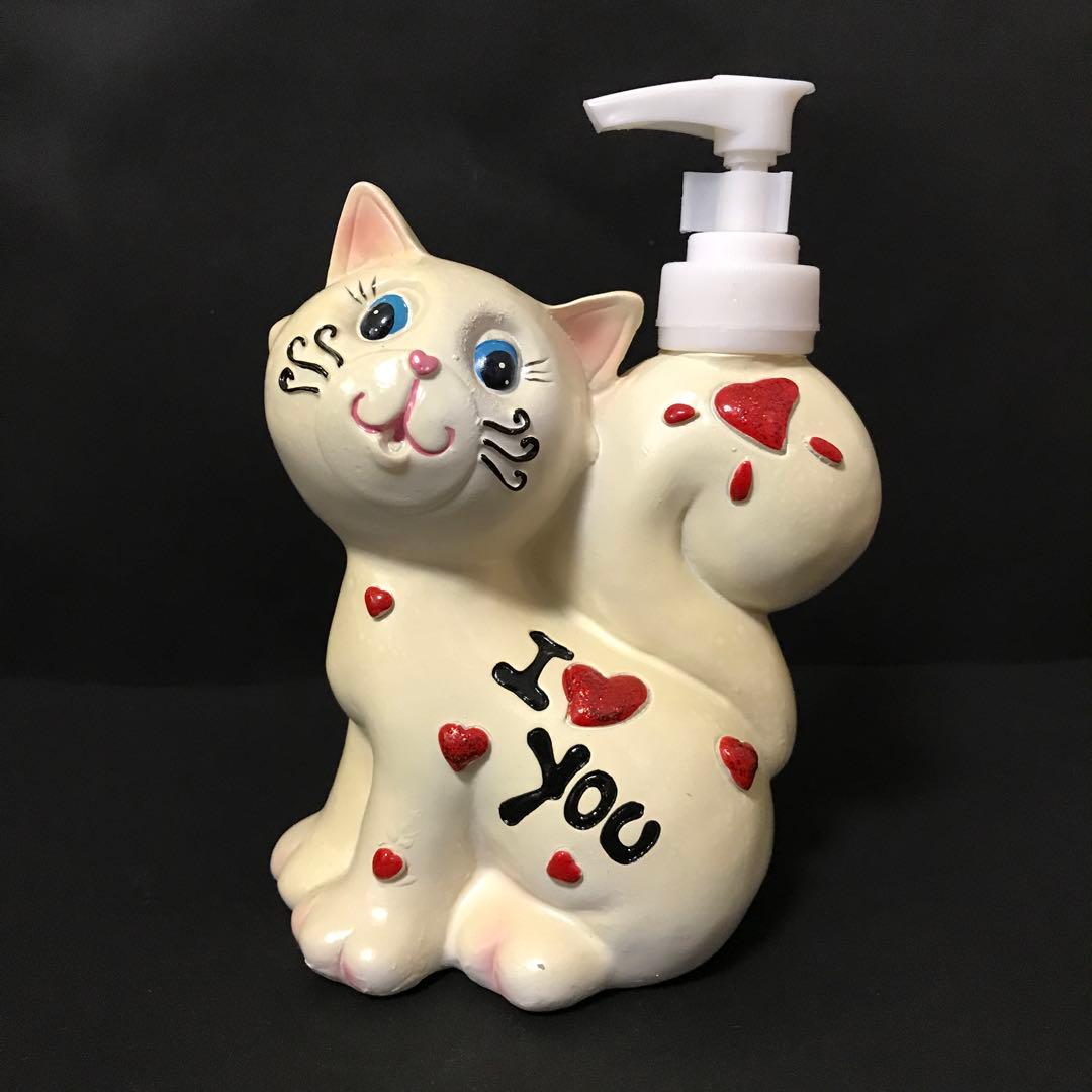 ヴィンテージ レアな可愛い猫のソーキーボトル