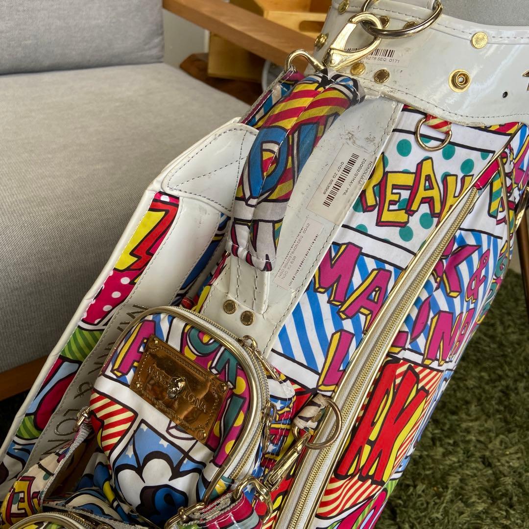 マーク＆ロナ/mark＆Lona⭐️スタンドキャディバッグ　アメコミ柄　おしゃれ