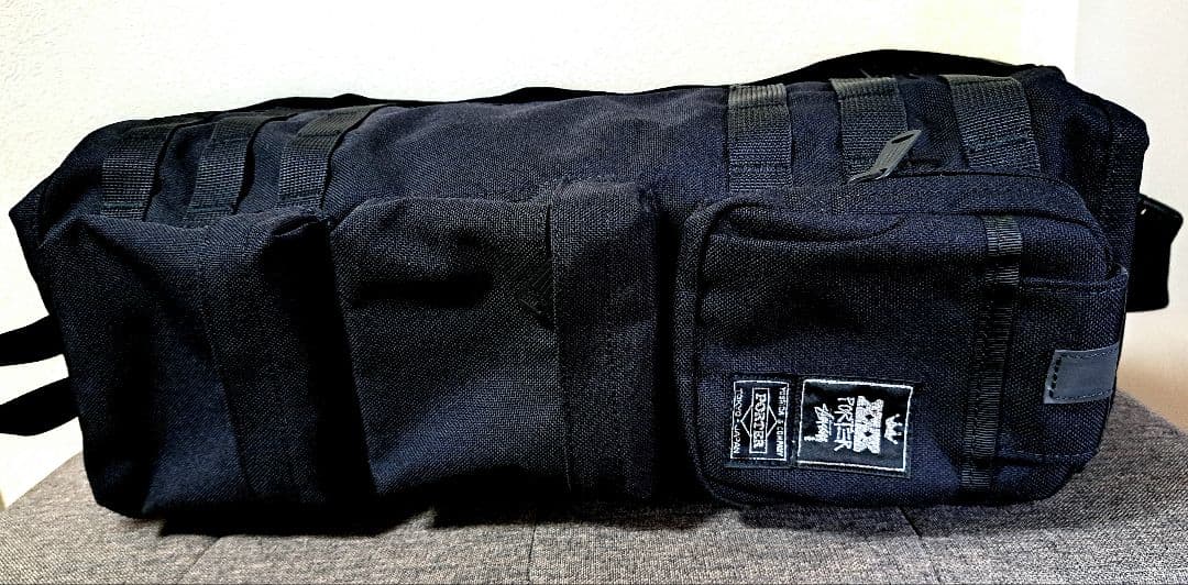 【新品・大容量】stussy × porter ／アーミー ショルダーバッグ