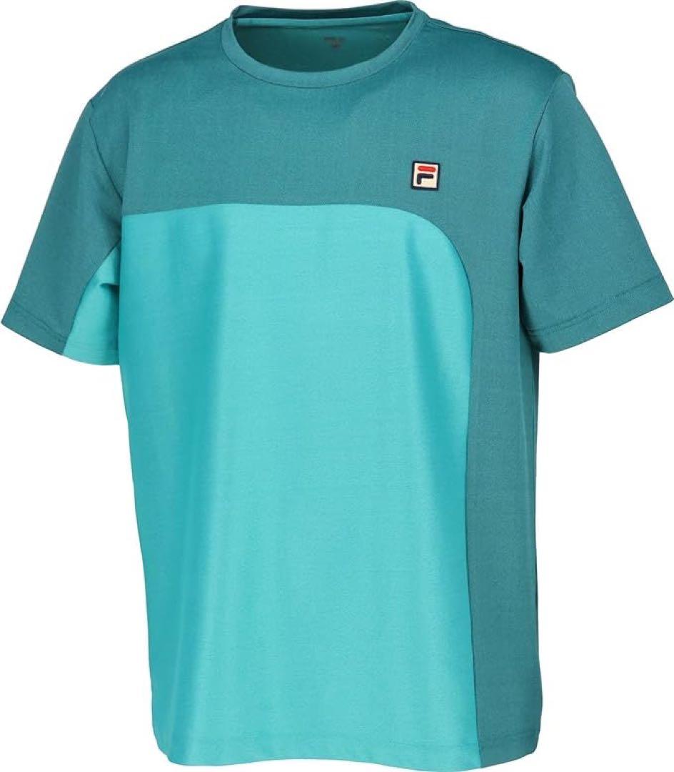 FILA フィラ テニスウェア 半袖Tシャツ VM5624グリーン メンズM新品