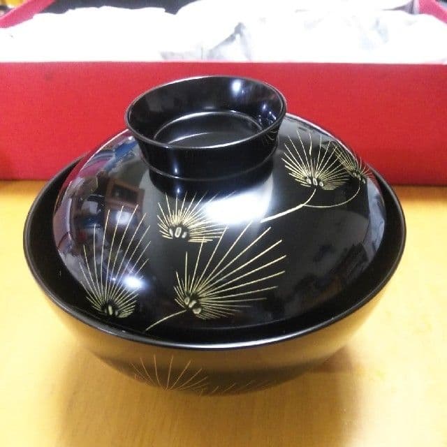 みわちやんさん 専用 桜井漆器　花ぬり　吸物椀　5個セット