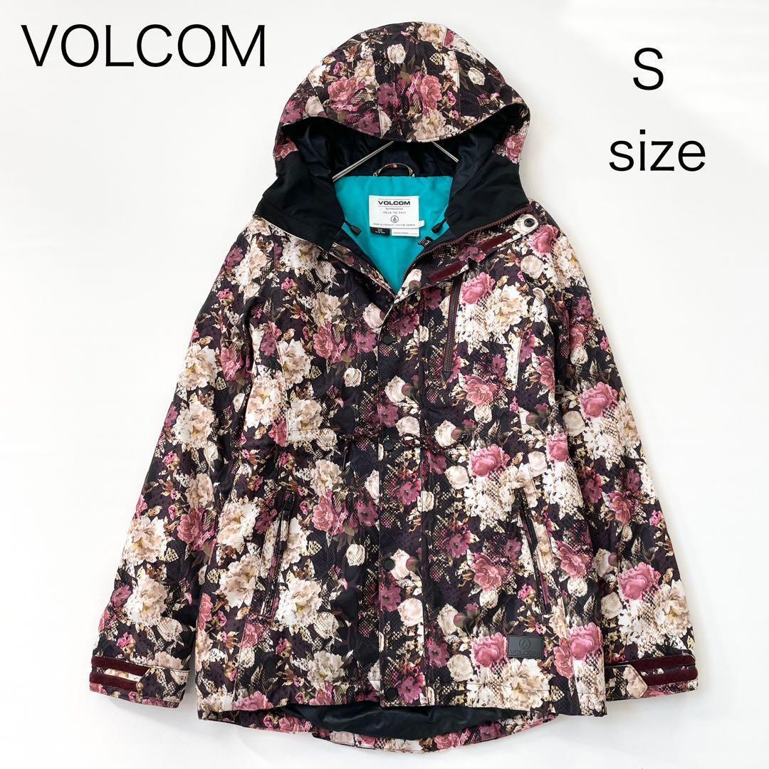 4459【美品】ボルコム ジャケット スノボウェア レディース 花柄 耐水性