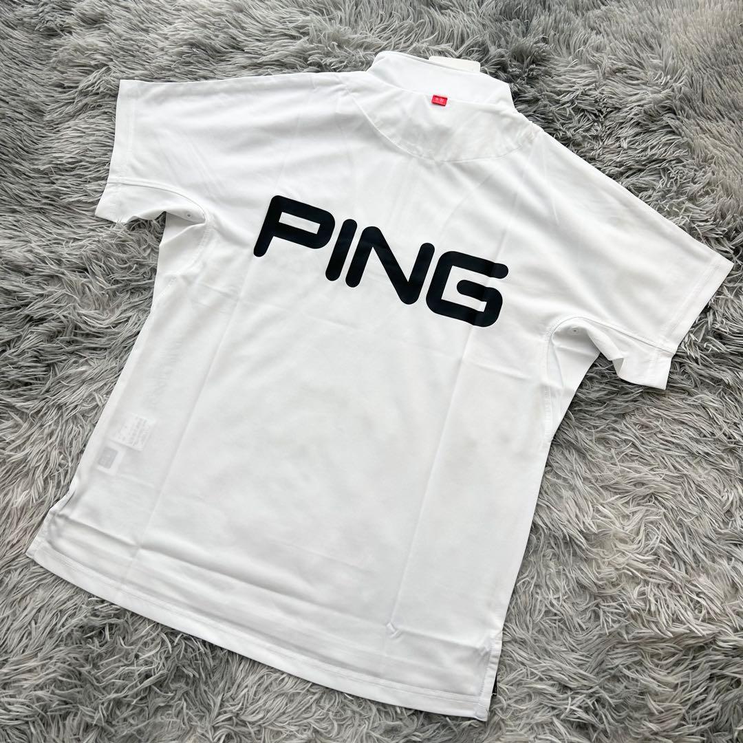 新品 PING ピン　セットアップ　半袖シャツ　ハーフジップ　パンツ　Mサイズ