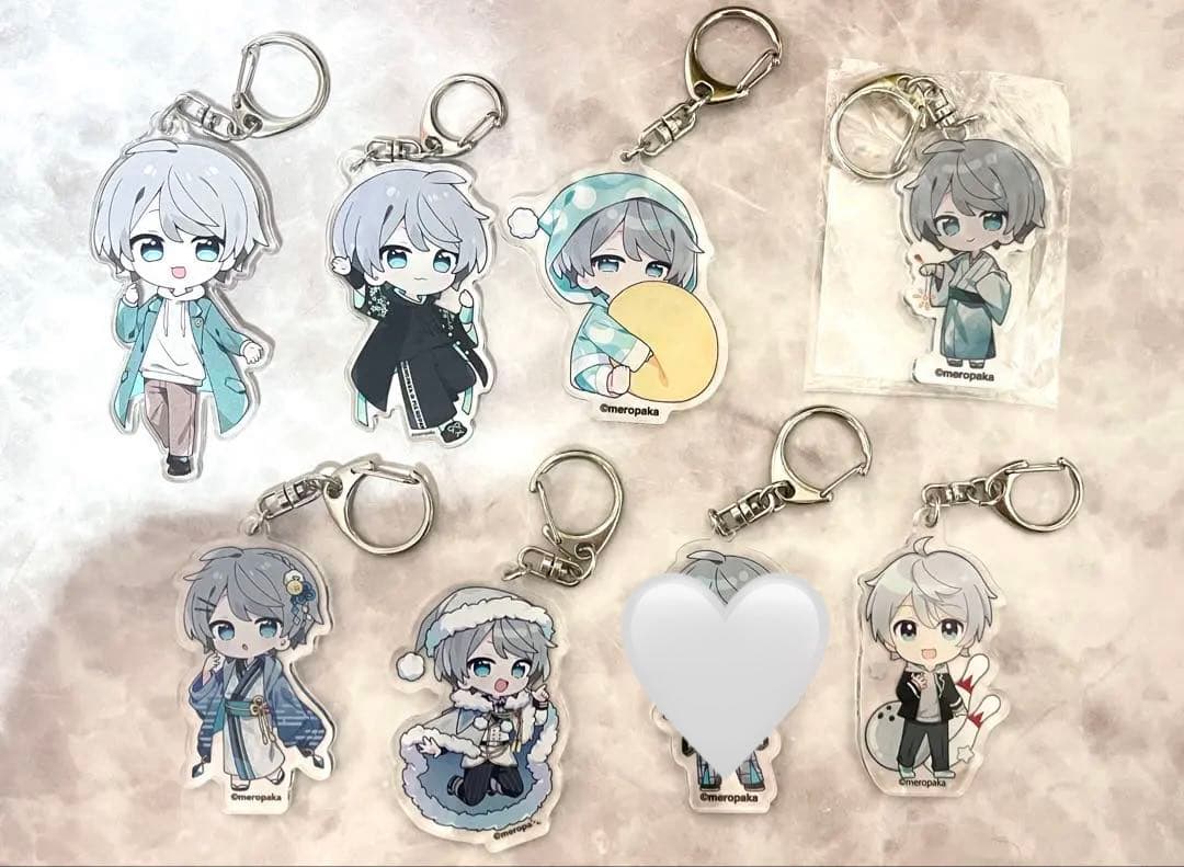 バラ売り可 なろ屋 アクリルキーホルダー8点
