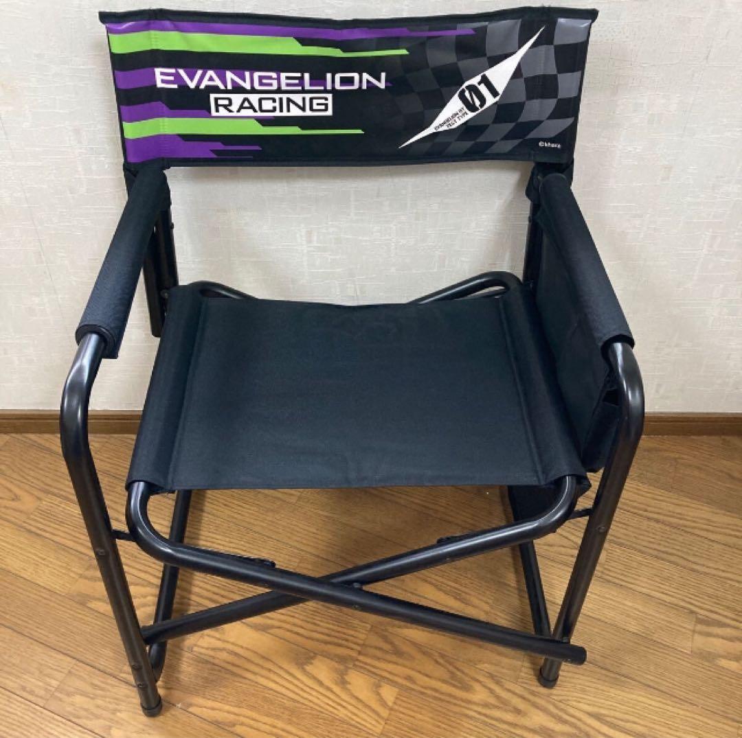 レア 希少 未使用★エヴァンゲリオンレーシング ディレクターズチェア サイン入り