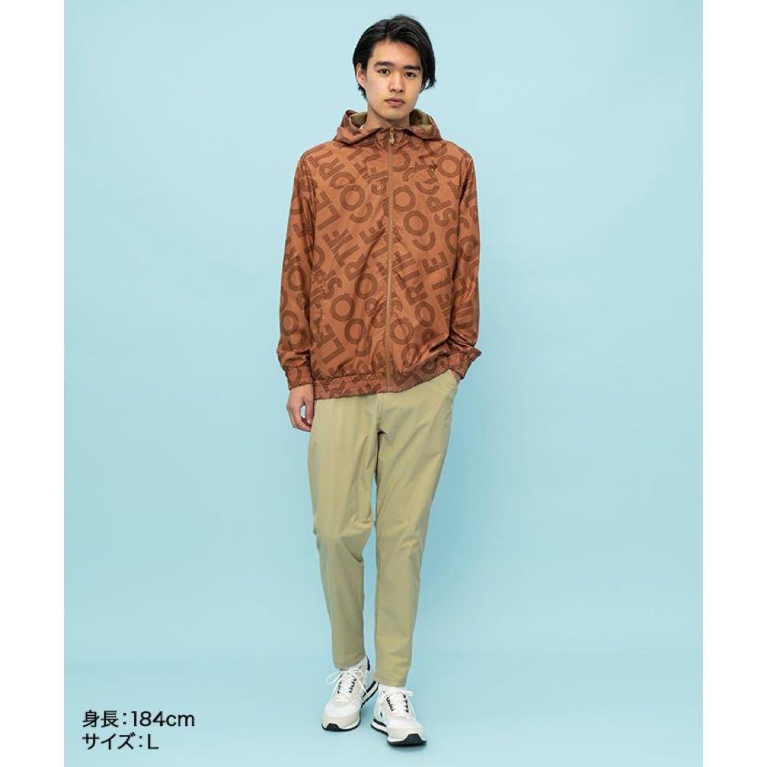 ルコックスポルティフ テニスウェア ジャケット QMMWJC30茶 メンズM新品
