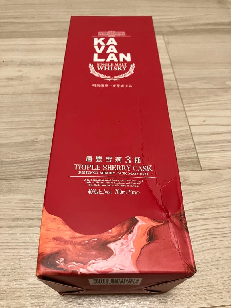 カバランTRIPLE SHERRY CASK 700ml 40% 箱潰れあり