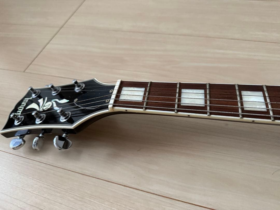 Burnyレスポールタイプ　エレキギター ブラック