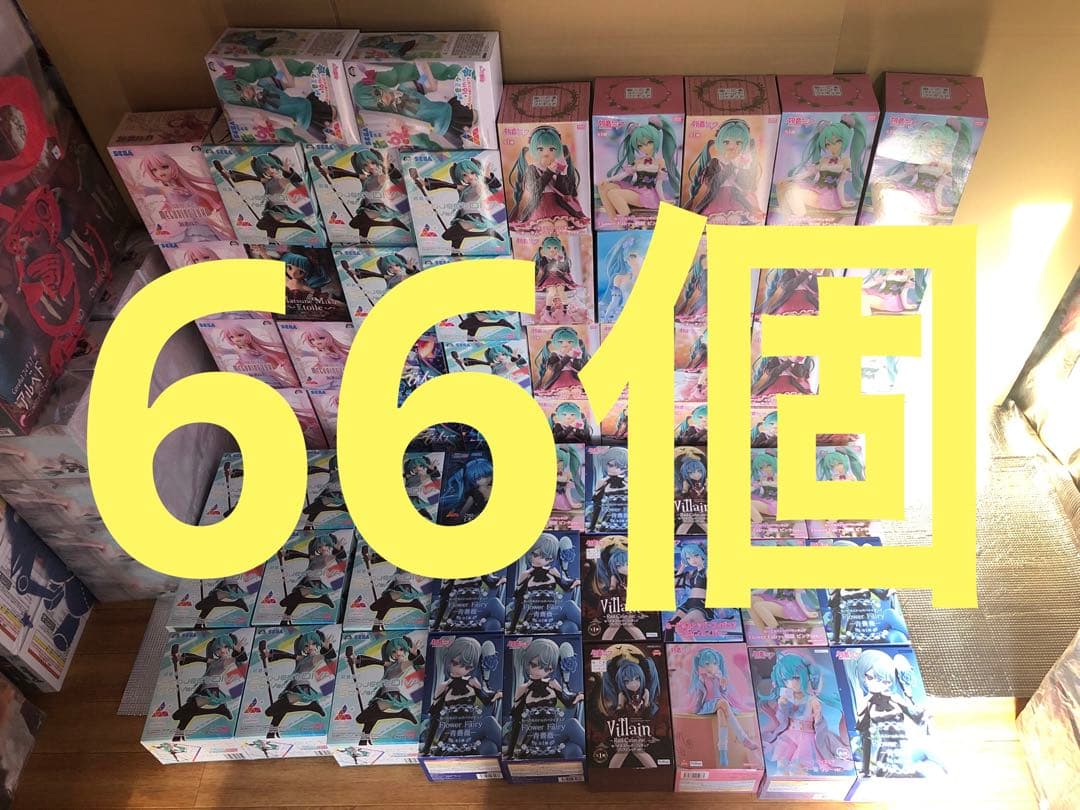 初音ミク　フィギュア　ぬースト　青薔薇　ヴィラン　39 朝顔　66個