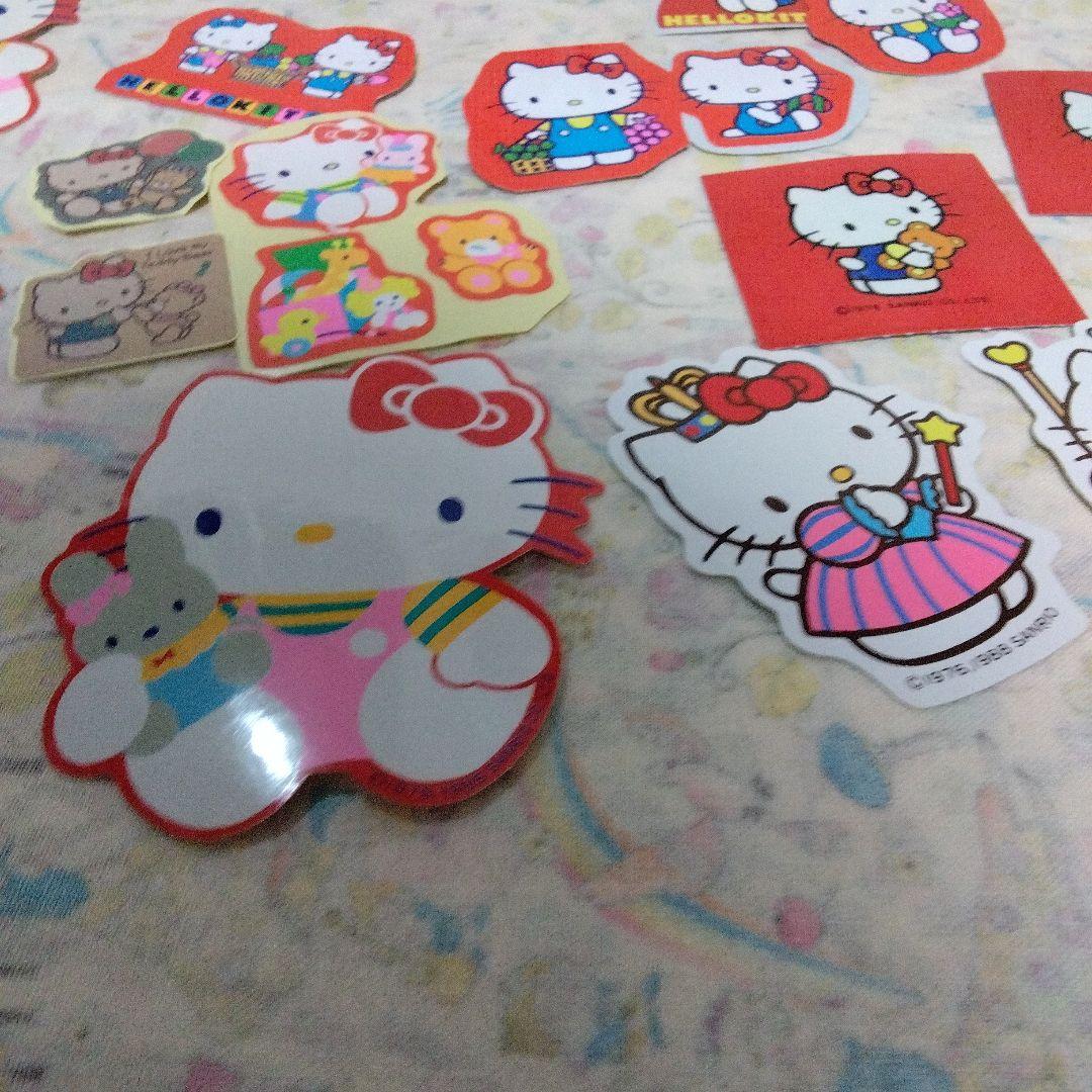 未使用　昭和レトロ　ハローキティ　ダイカットシール