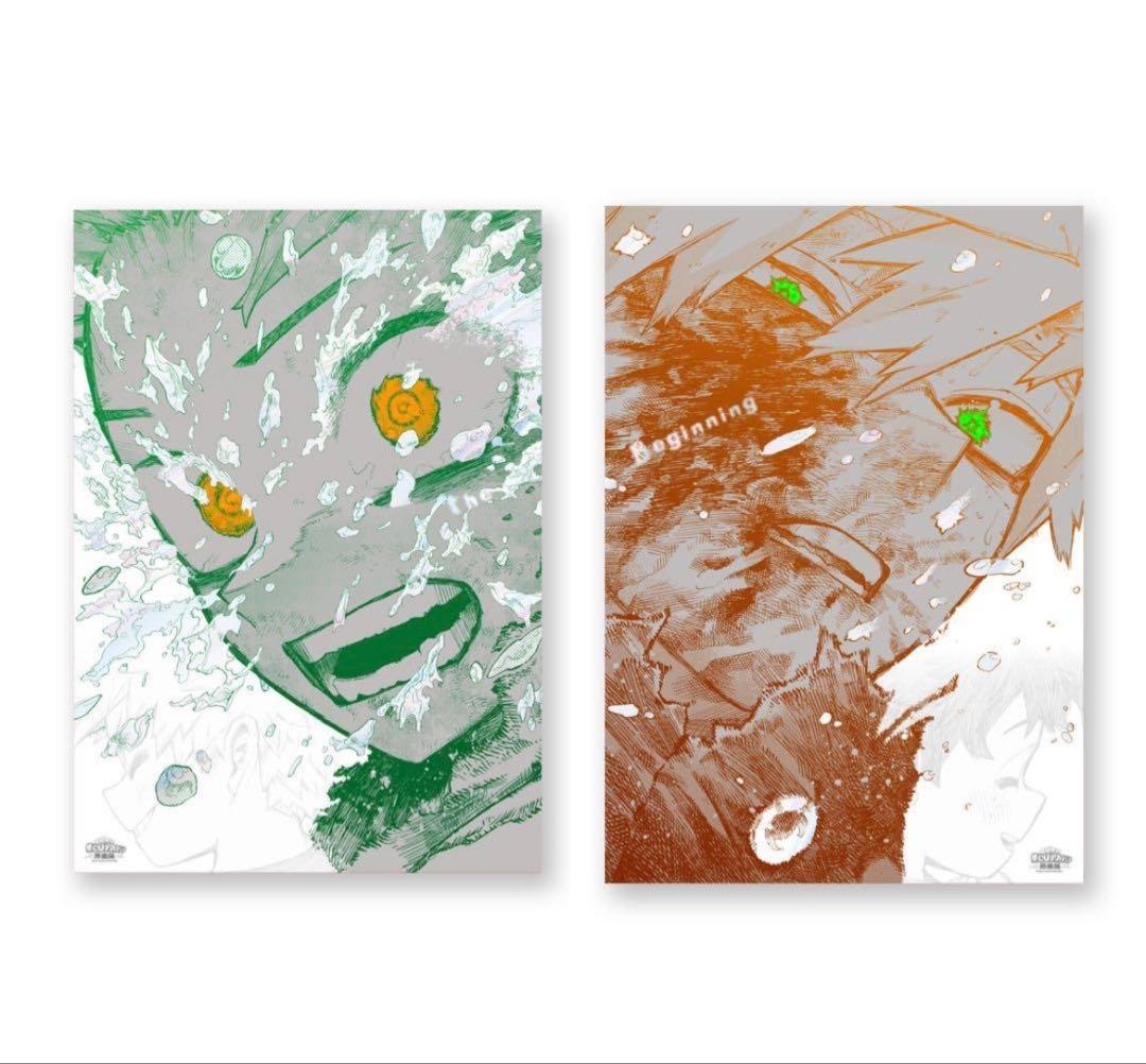 【最安値】ヒロアカ　原画展　A2アートポスター　The beginning