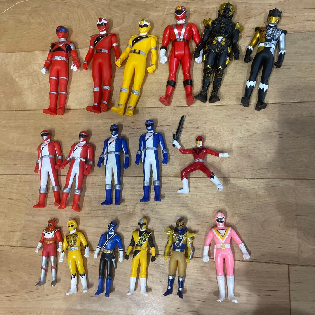 戦隊ヒーロー 可動フィギュアセット まとめ売り　昭和