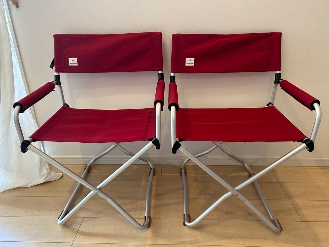  peak スノーピーク FDチェア 二脚セット 保護キャップ付き