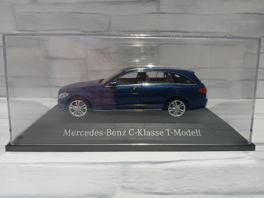 1/43 ベンツ　ディーラー正規モデル　ミニカー　Cクラス　ワゴン　ブルー
