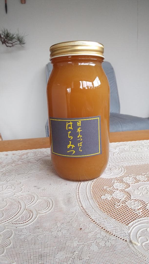 日本ミツバチ百花蜜結晶化蜂蜜1000ｇ１本