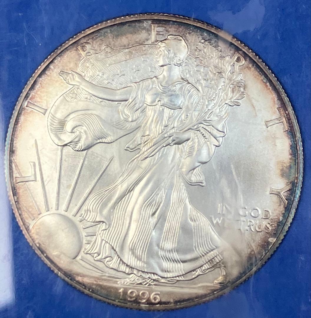 1996年　アメリカ　シルバーイーグル銀貨　1オンス銀貨　シルバーダラー