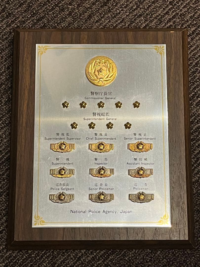 警察　階級章　盾　バッジ　警視庁　ＰＯＬＩＣＥ　コレクター　レア　インテリア