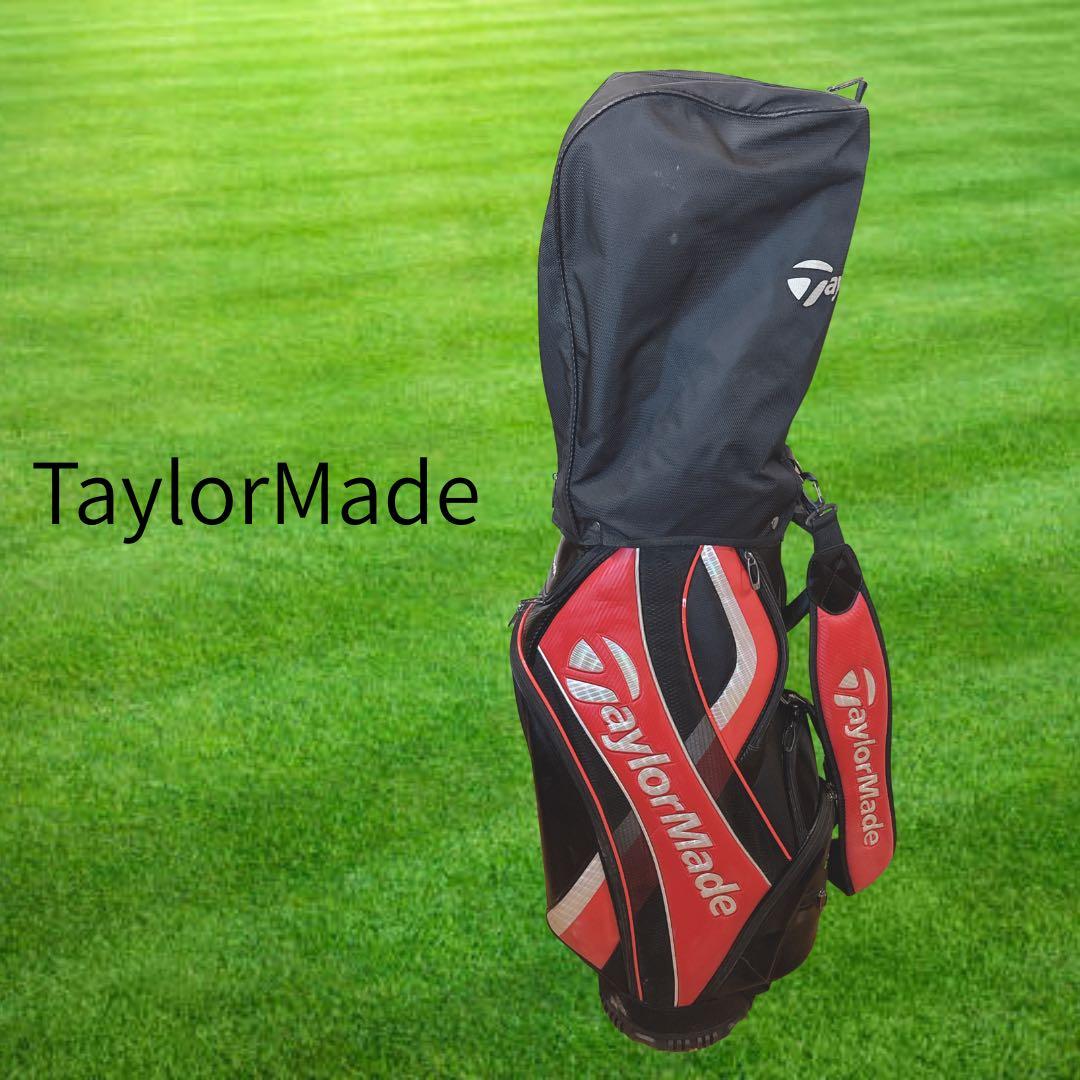 K447 TaylorMade キャディバッグ 赤 黒