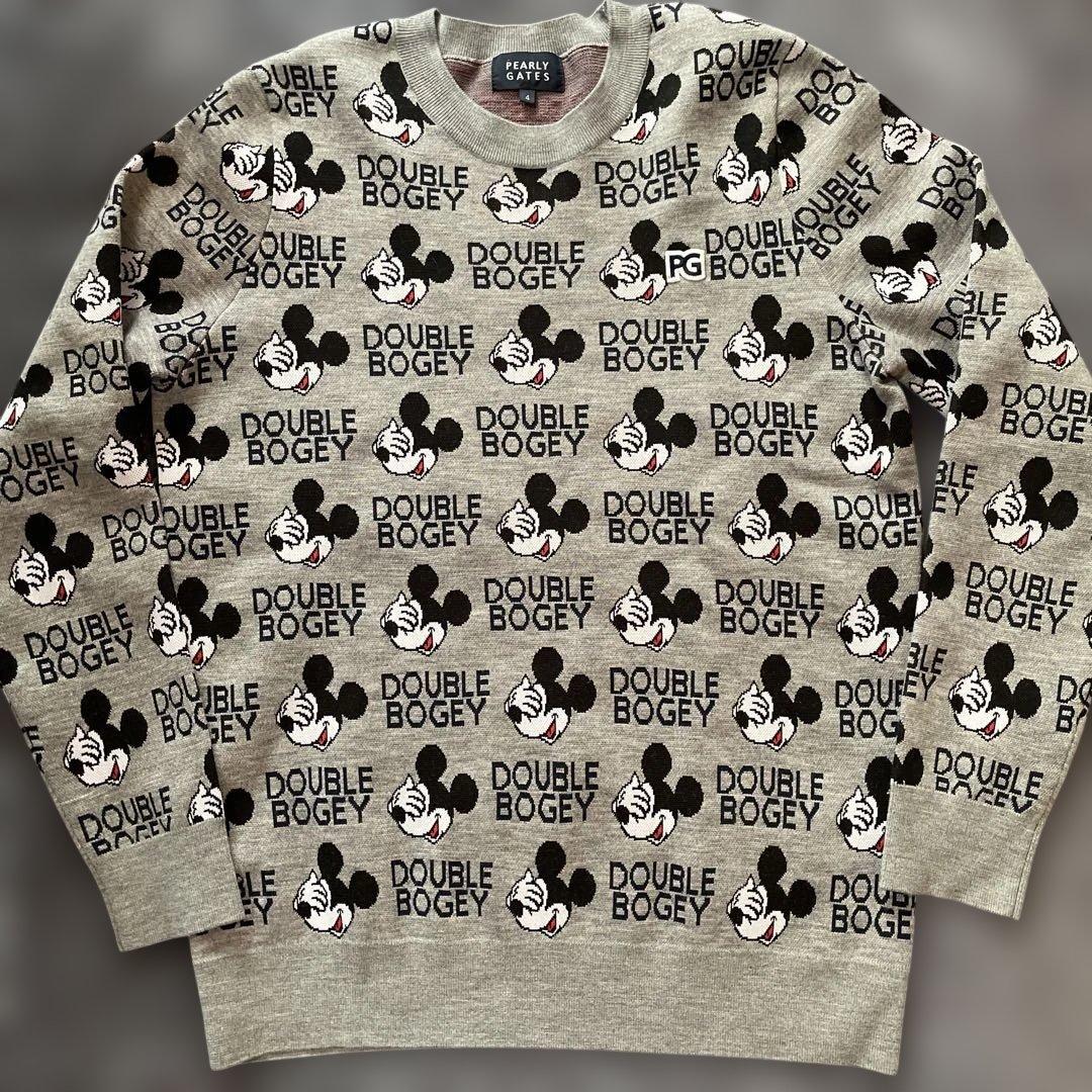 PEARLY GATES ミッキーマウス柄 トレーナー サイズ4