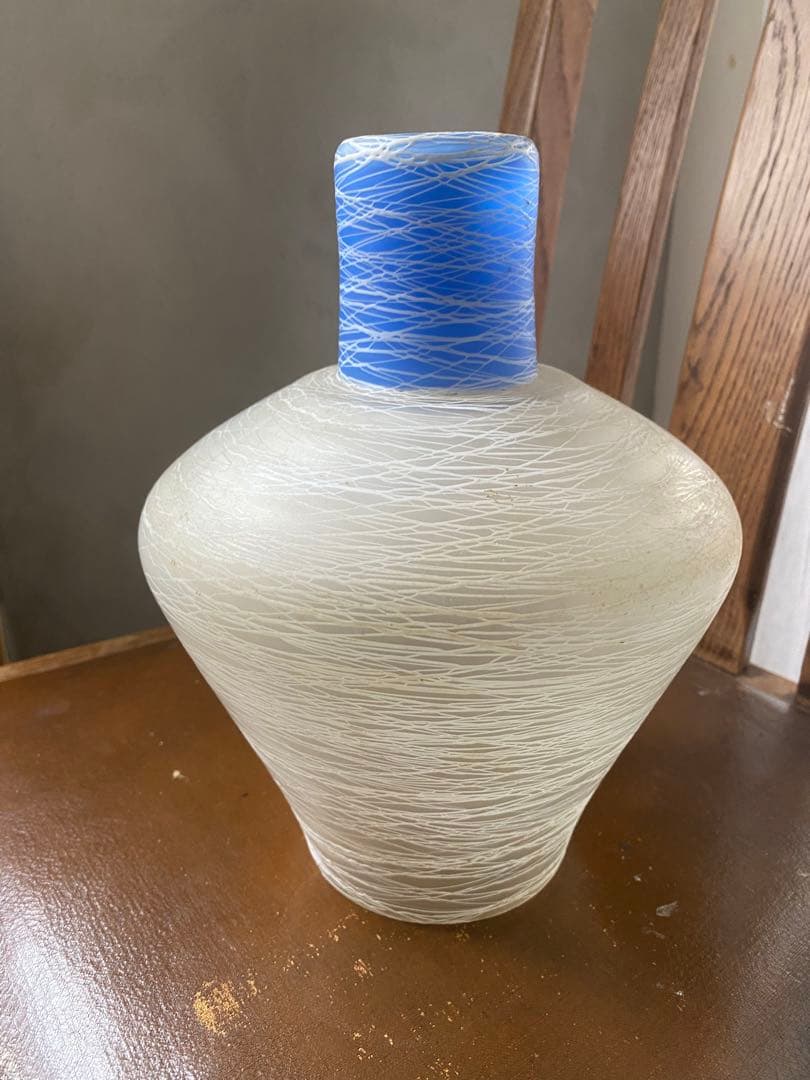 アンティークガラス製ボトル型ランプシェード