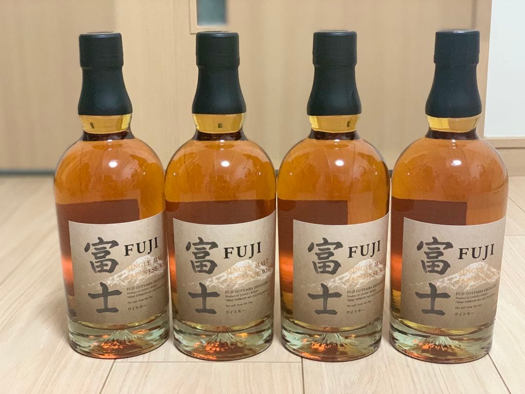 【新品未開封】キリンシングルモルトジャパニーズウィスキー富士 700ml 4本
