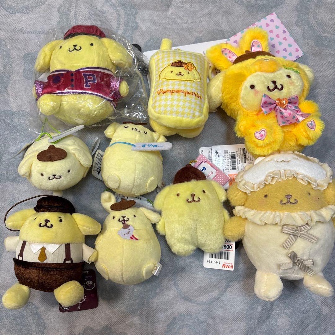 【新品・タグ付き】ポムポムプリン マスコット ぬいぐるみ 詰め合わせセット