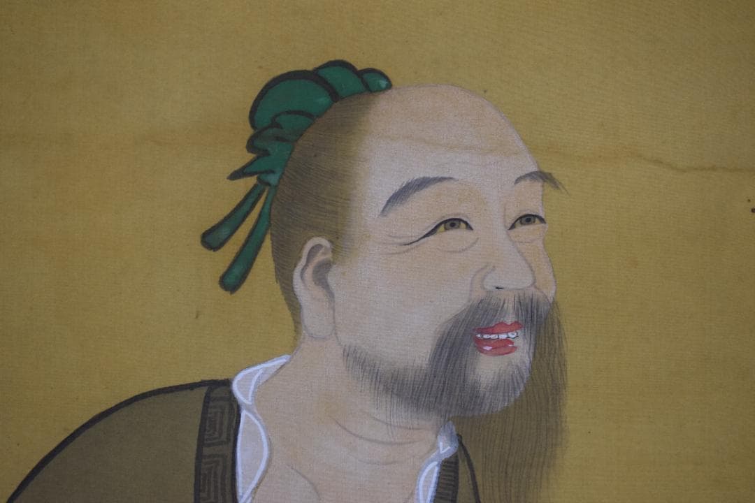 【真作】三笠華山/桃仙人図/掛軸☆宝船☆Z-589