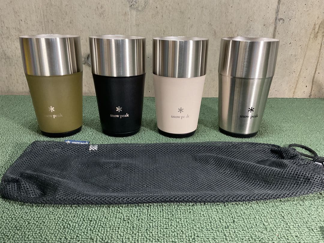 美品 サーモタンブラー 470 4色セット スノーピーク  peak