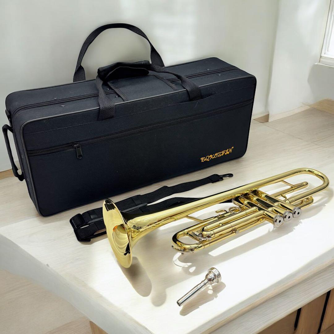 BQKOZFIN　トランペット 初心者向け　マウスピース ケース付き 美品