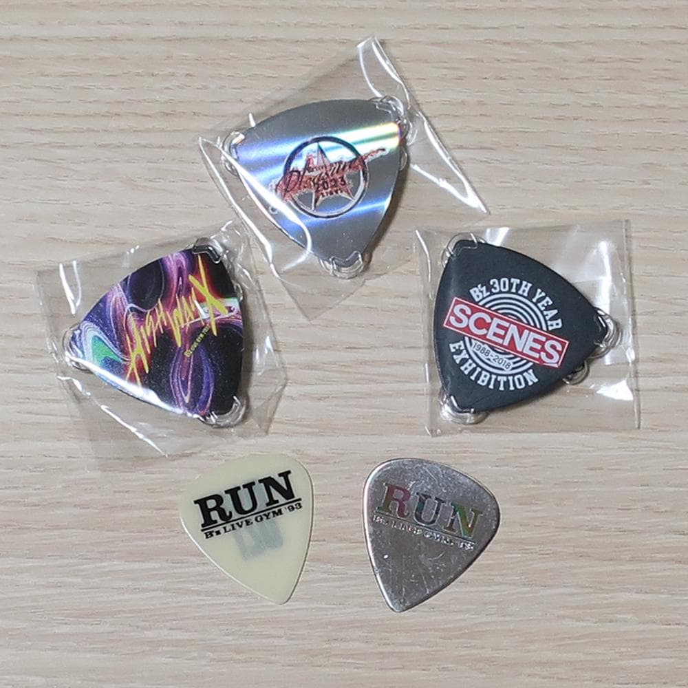 ピックセット B'z RUN STARS SCENES 他 ピックバッジ