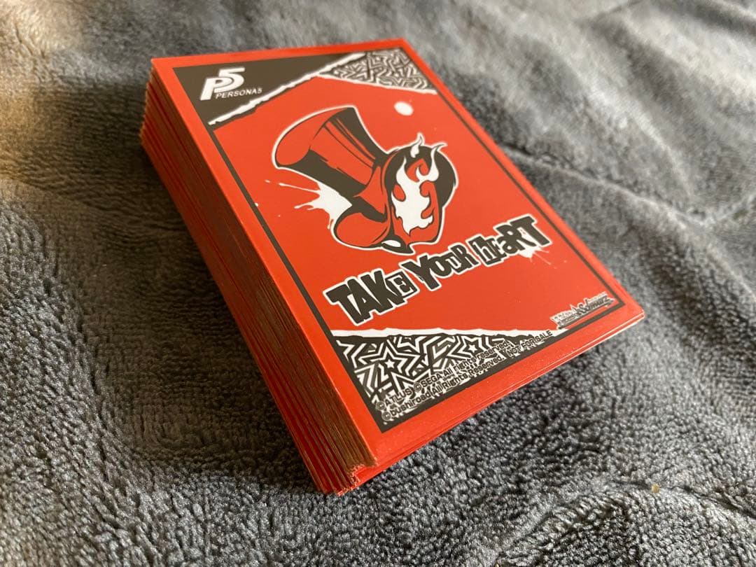 ペルソナ5 予告状 スリーブ　ヴァイスシュヴァルツ金銀キャンペーン 55枚