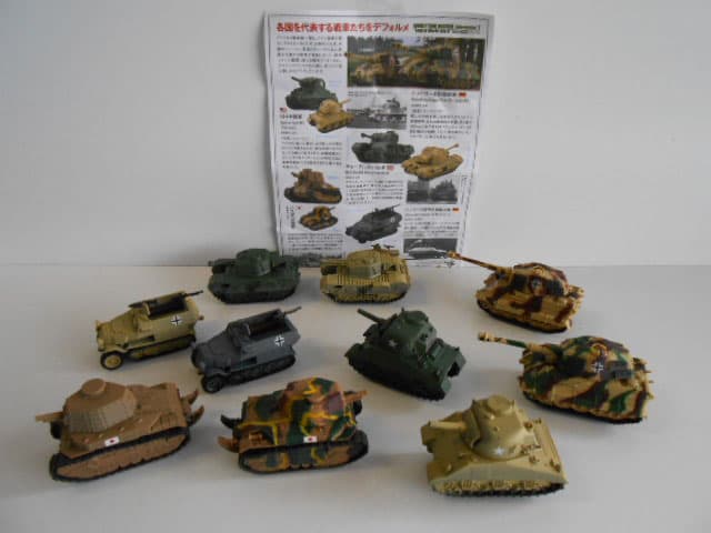 ♯Kri21Ij　カプセルQ ワールドタンクデフォルメ2WW2名戦車編全10種
