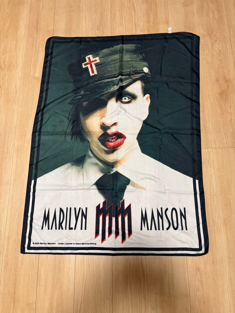 激レア　marilyn manson 2004 公式　タペストリー　フラッグ