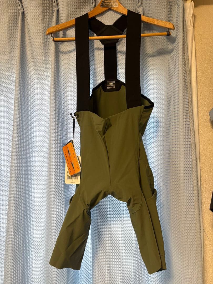 ティアグラさん専用　7mesh ビブタイツ S/M オリーブ色 ポケット付き