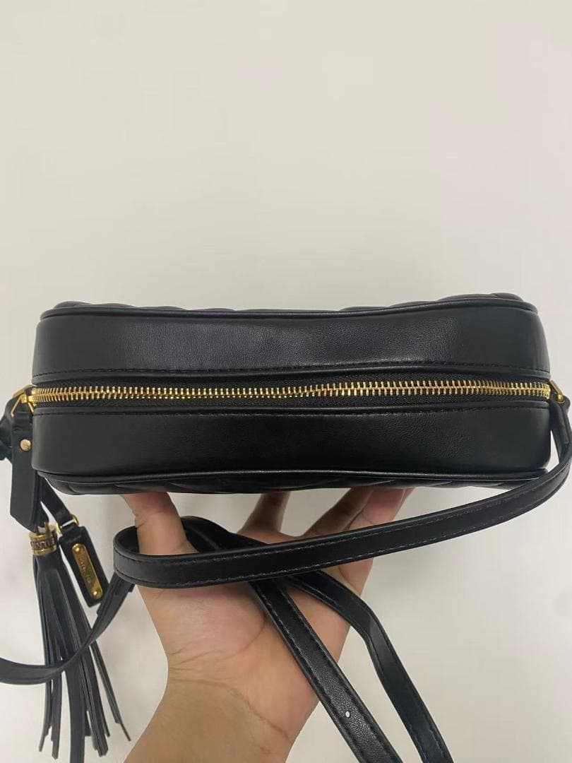 YSL 黒 キルティング ショルダーバッグ