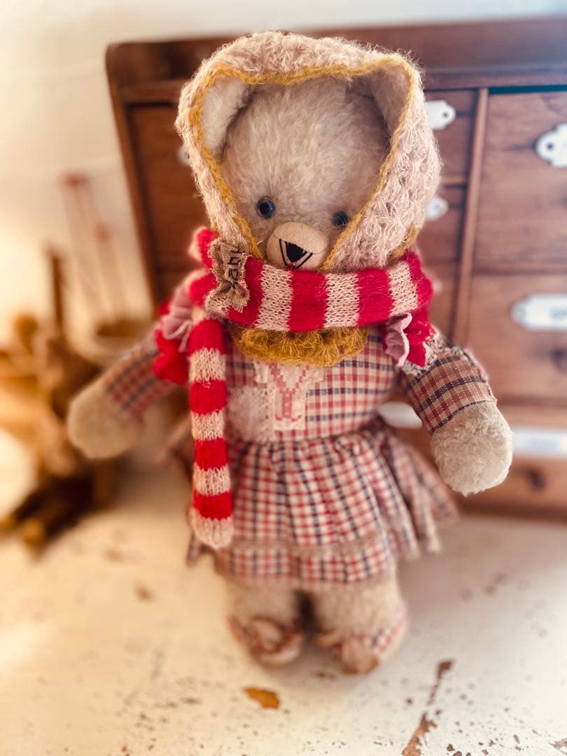 † † † ヴィンテージ ホワイトベア　アンティークベア † † †