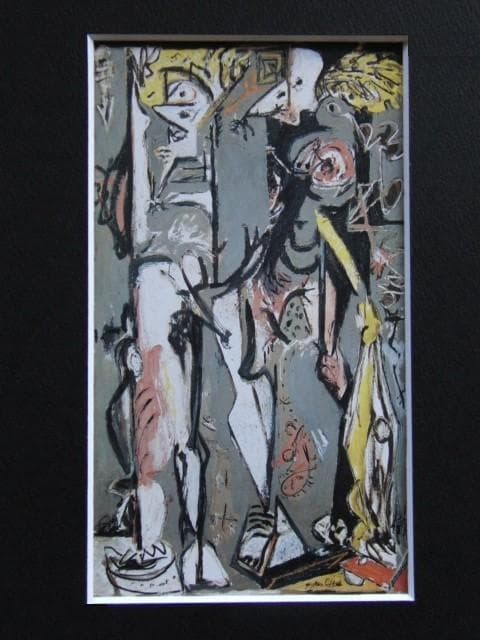 ジャクソン・ポロック、『ふたり』、希少画集画、状態良好