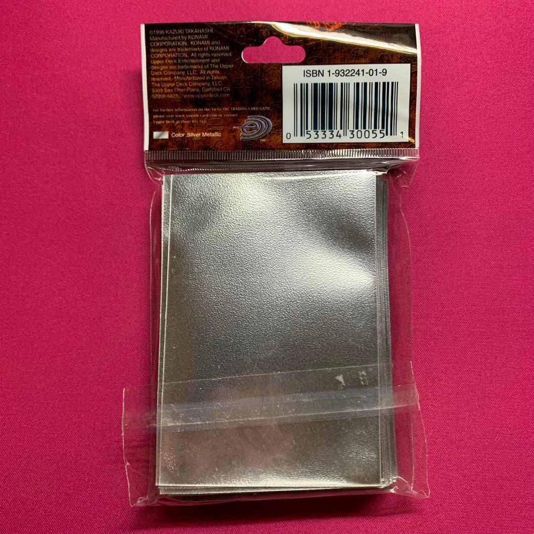 遊戯王 スリーブ アッパーデック 初期ロゴ シルバー 未開封 銀