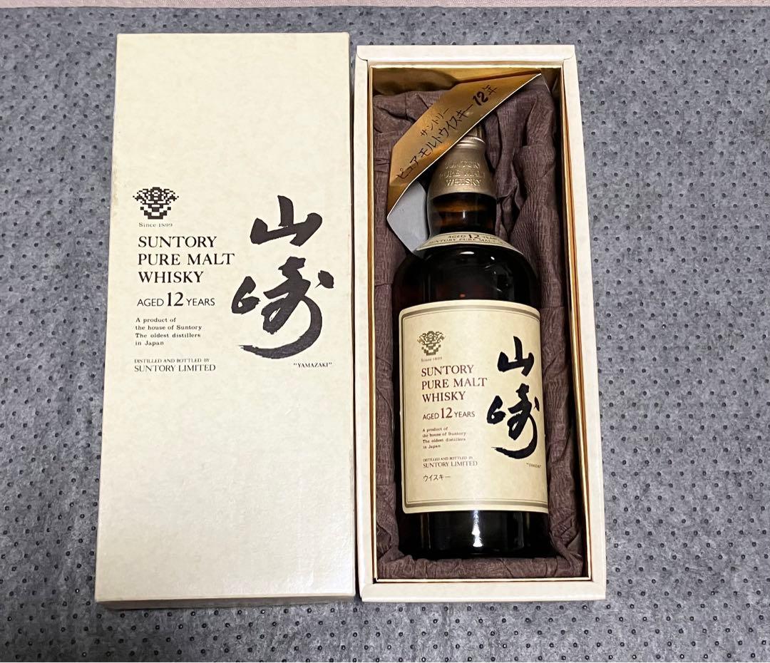 古酒 山崎 12年 ピュアモルト ウイスキー 750ml 未開封
