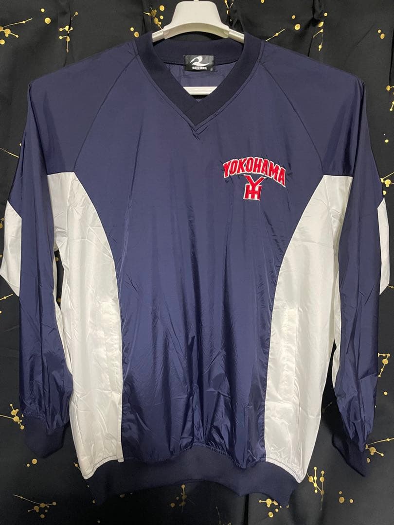 祝センバツ レア 横浜高校 野球部 練習着 Vジャン ピステ アップシャツ F