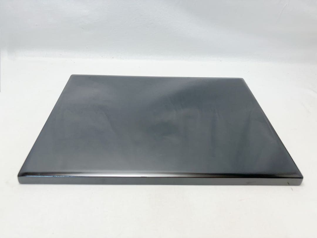 未使用 懐石道具 輪島塗 木製黒真塗 金梨地 波蒔絵 卓上膳 会席膳 5客揃共箱