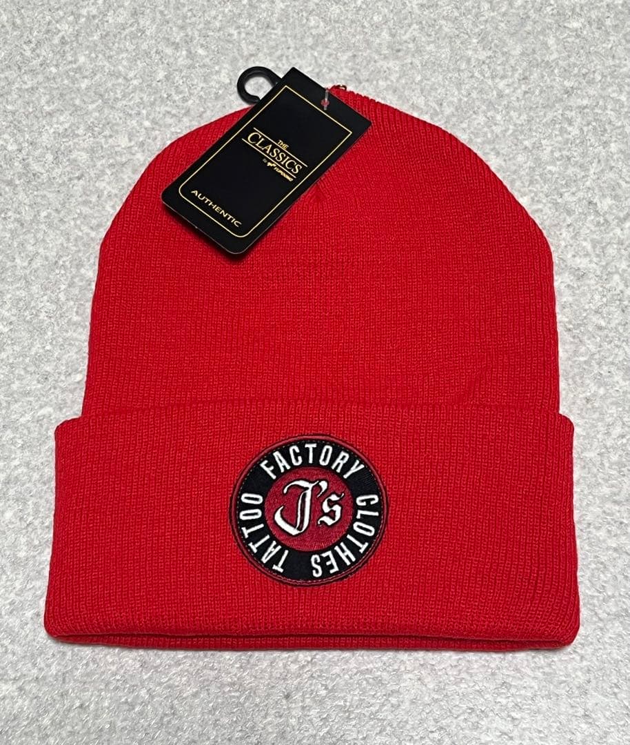 JSF ビーニー 帽子 赤 新品 タグ付未使用 jesse