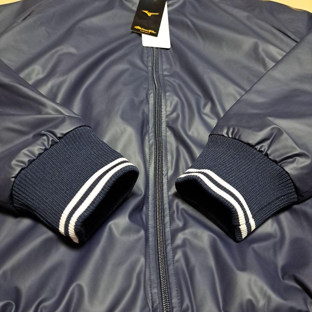 新品タグ付き！ミズノプロ 読売ジャイアンツモデル グラウンドコート ネイビー L