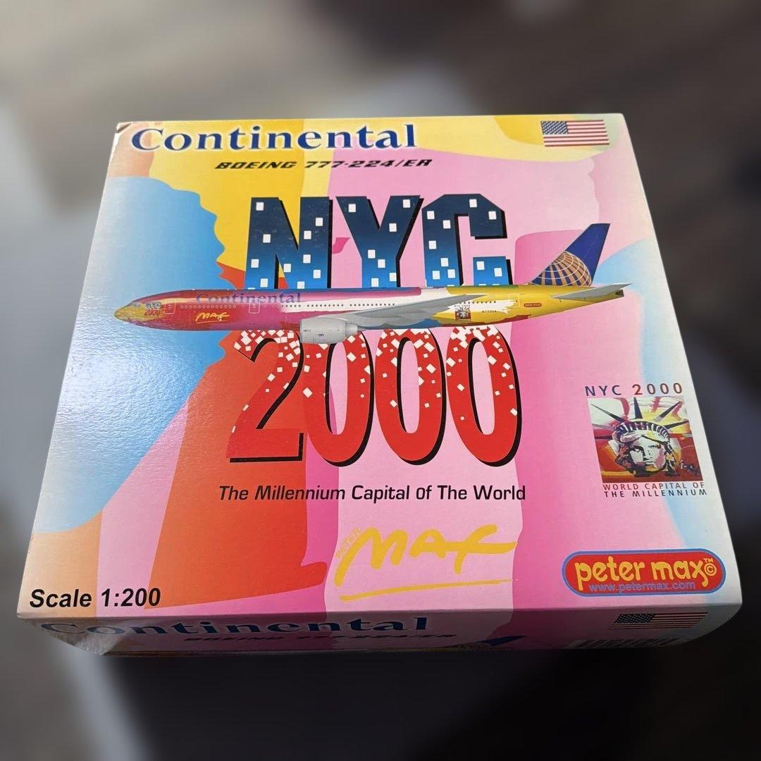 航空機・ヘリコプター Continental Boeing 777 NYC 2000 1:200