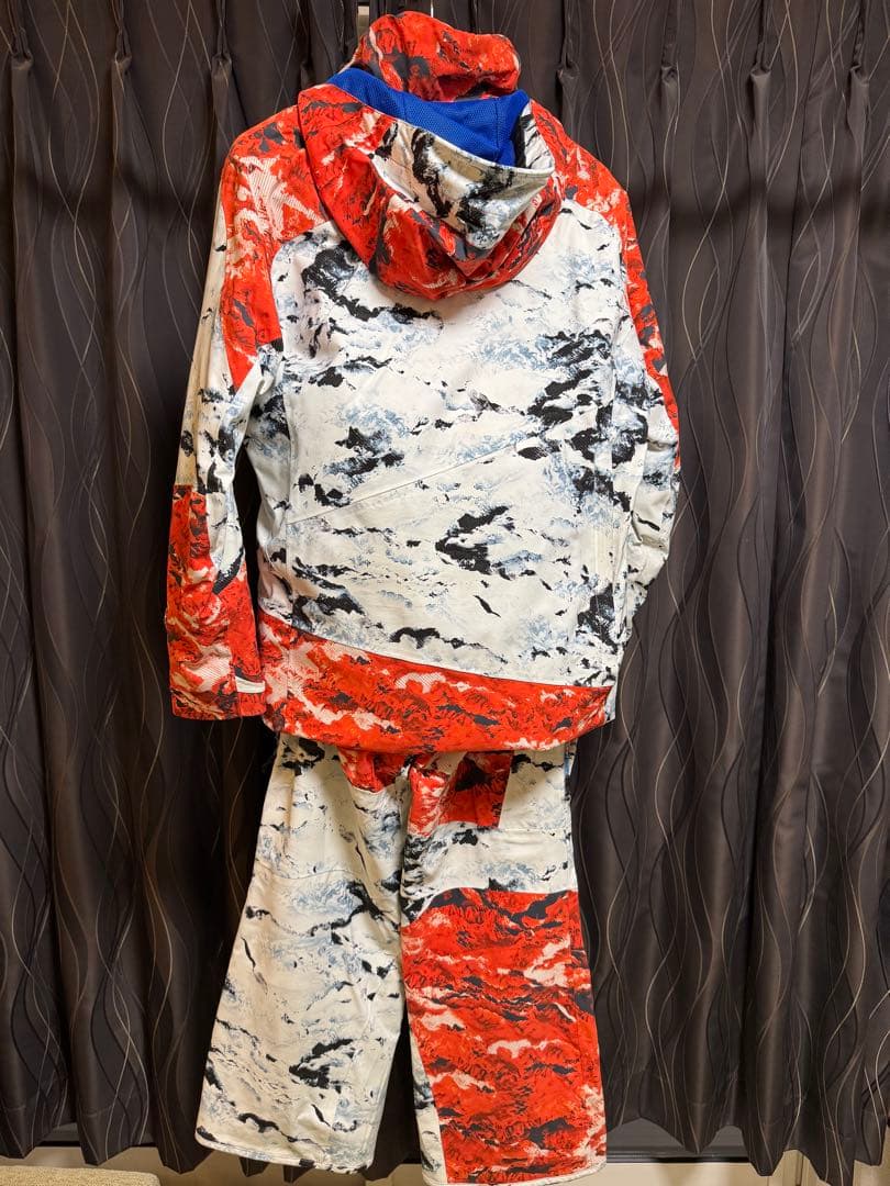 PHENIX スキーウェア 17-18年メンズ レッド/ホワイト クリーニング済