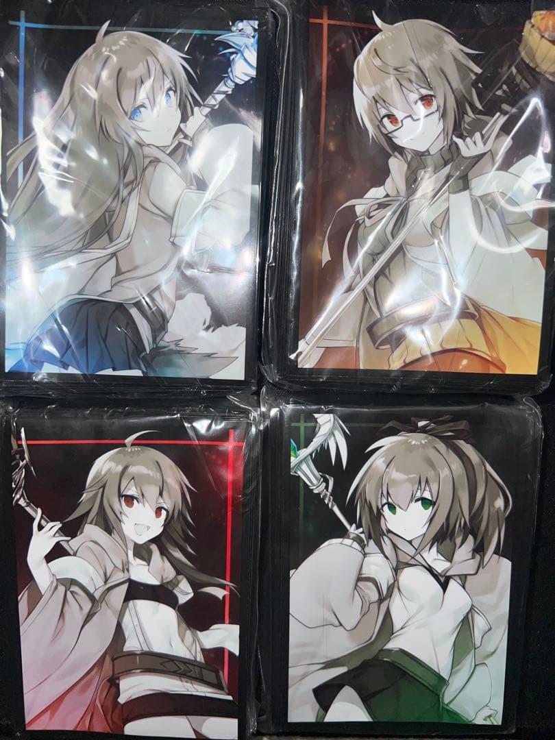 ⭐︎希少⭐︎ 四霊使い スリーブ 4種セット ウィン ヒータ エリア アウス 遊戯王