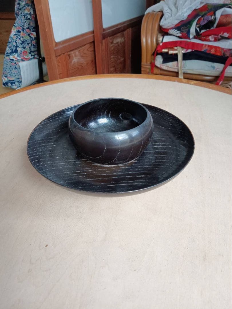 油滴天目台(木製)茶碗　値下げしました‼︎