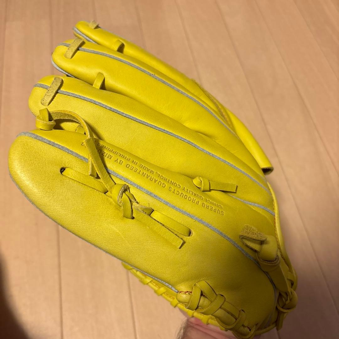 ミズノ 軟式野球グローブ イエロー