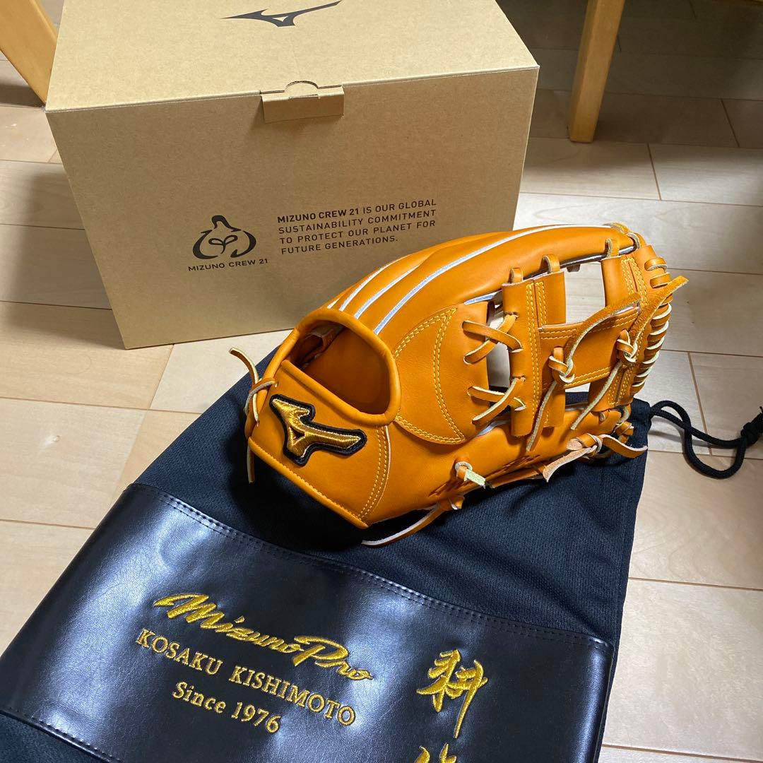 特別モデル　岸本耕作　ミズノプロ　1AJGH92603　硬式用　内野手用　坂本型