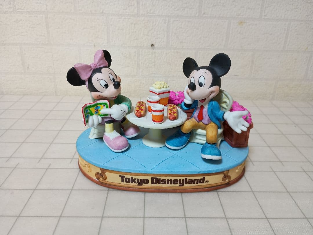 東京ディズニーランド　ミッキー ＆ ミニー　DISNEY LAND　置物　現状品